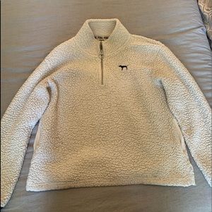 PINK fuzzy Sherpa pullover